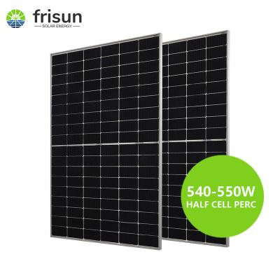 China Solar Power System Frisun double glass Panel mono 550w 560w 570w Bifacial solar panel for hospital for sale
