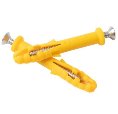 China Self Tapping Nylon Flat Head Anchors Expansion Screw With Plastic Tube for sale
