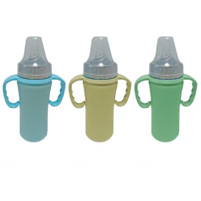 China PORTABLE Kids Water Cups Creative Sippy Cup Cartoon Baby Water Bottles Stainless Steel Feeding Portable Outdoor Children for sale