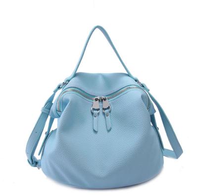 China Blue PU Leather High Fashion Handbags Women Shoulder Bags Messenger Bags for sale