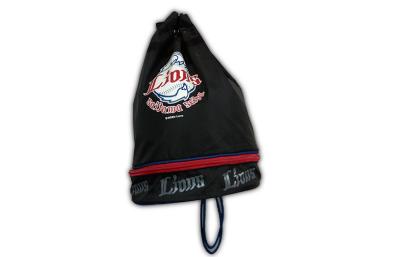 China Medium Polyester Drawstring Basketball Sports Bag with Circular Bag Bottom for sale