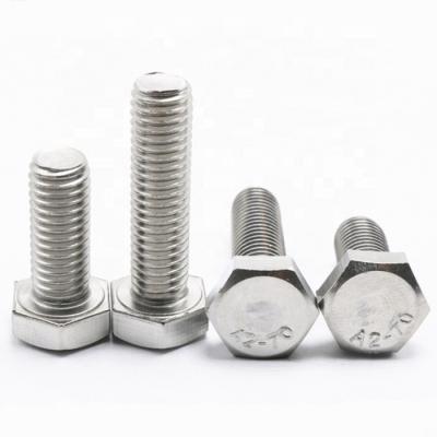 China Automotive Industry Grade A2-70 Metric Stainless Steel Hex Head Bolts M1.6-M14 for sale