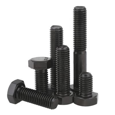 China Health Care Customized ANSI Standard Steel Grade 8 Inch Black Hex Head Bolt for sale