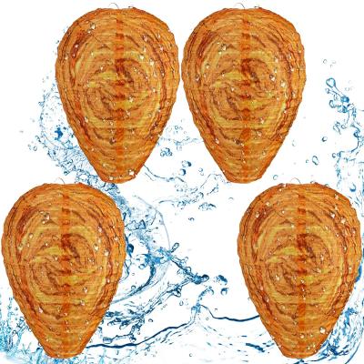China Outdoor Eco Friendly Upgraded Europe Nicro Material Waterproof Wasp Nest Decoy Bee Hornets LED Light Repellent Hanging Lantern for sale