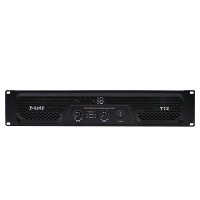 中国 T12 2 × 1200w 2チャネルアンプ,PA パワーアンプ A級 屋外活動/教会用 販売のため