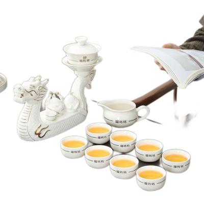 China Making tea is not hot The Best Dragon Boat Style Tea Set High End Gift Box And Best High End Gift Of The Chinese Zodiac In 2024 for sale