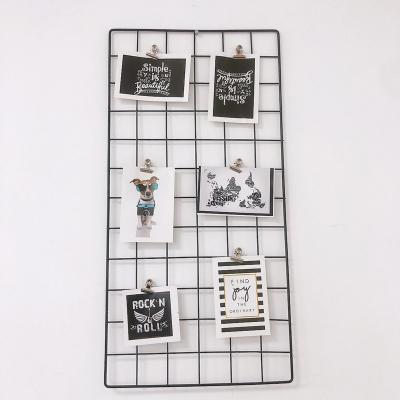 China Nordic Eco-friendly Multifunctional Home Wall Metal Decorations Picture Frame Style Grid Square Shape for sale