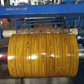 China 3D Hand Feeling Wood Designed Pattern Alloy 3105 0.50mm Thick Coated Aluminium Sheet Coil For Metal Roller Shutter Door for sale