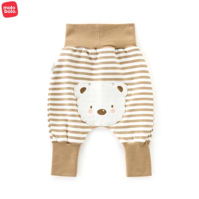 China Color Fade Proof New Arrival Cute Cartoon Donkey Pants Large Shapes Harem Pants Infants High Waist Belly Pad Baby Pants for sale