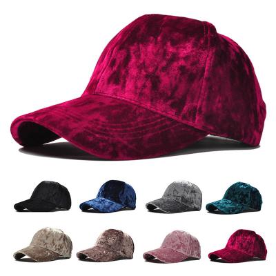 China breathable & Low MOQ Winter Hats Sports Waterproof Empty Hats Wholesale Custom Made Velvet Baseball Caps For Women Men for sale