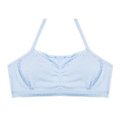 China Antibacterial Kids Bra Tops Soft Cute Teenage Cotton With Removable Protection Kids Bra for sale