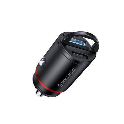 China Universal Super Syncwire 30W Mini Fast Charging USB Car Charger For iPhone for sale