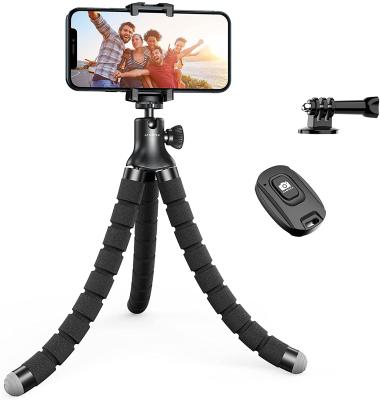 China 360 Degree Rotation ATUMTEK Mini Phone Tripod Remote Control Tripod With Universal Flexible 360 Rotating Clip Tripod for sale