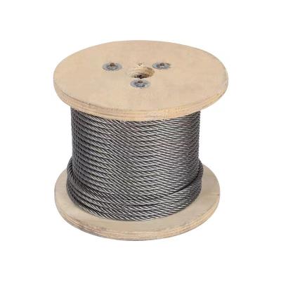 China Galvanized/Non-galvanized Rope 1X7, 1X12, 1X19, 6X7, 7X7 Construction Steel Wire Rope Steel Wire Household Wire for sale