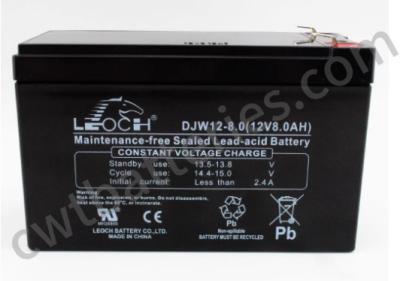 China DJW12-8 12V 8AH UPS Leoch Sealed Lead Acid Battery For Mobility Scooter for sale
