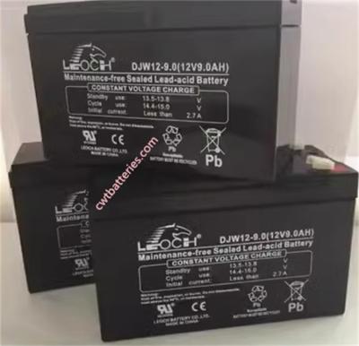 China Custom LEOCH DJW12-9 12V 9AH UPS Batteries Rechargeable 2.6Kg for sale