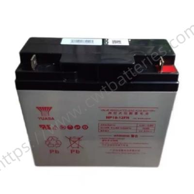 China YUASA NP18-12FR Sealed Lead Acid Battery Flame Retardant 12V 18Ah UPS Storage Batteries Rechargeable for sale