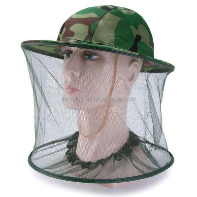 China Fashion Camping Hunting Fishing Lightweight Polyester Mosquito Insect Bug Bee Summer Net Head Hat for sale