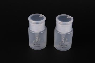 China Cleansing Nail Polish Remover Pump Bottle HDPE 90ml Nail Varnish Remover Dispenser for sale