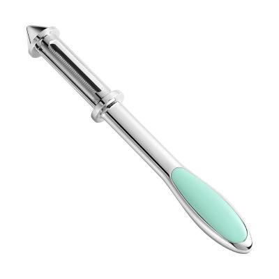 China Household Kitchen Fruit And Vegetable Viable Multi-Functional Color Zinc Alloy Peeler for sale