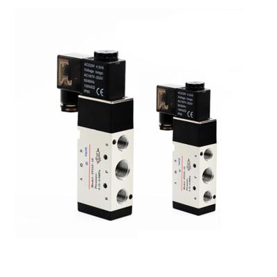 China 20/50mm ² Pneumatic Valve 1/4 Inch 5/2 Way Air Compressor Pneumatic Solenoid Valves for sale