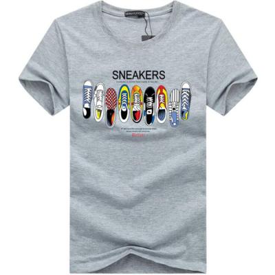 China Breathable Casual Cool Men's Short Sleeve T-shirt O-Neck Tee Streetwear Streetwear Tops Cotton Male Clothes Plus Size for sale