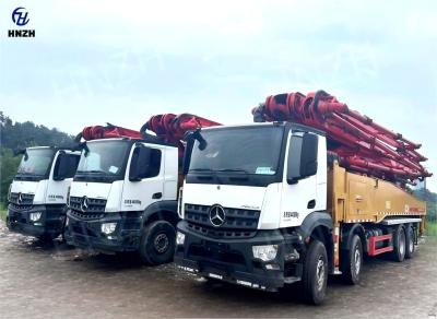 China SANY Hydraulic Concrete Pump Truck 56m On BENZ Chassis 4143 Manufactured in 2020 for sale