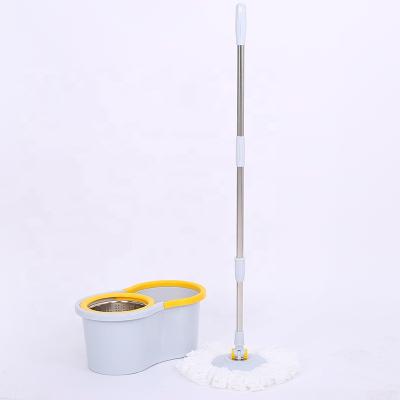 China Sustainable 360 Floor Magic Classic Hand Rotating Microfiber Mop Easy Rolling Free Standing Mop With Bucket for sale