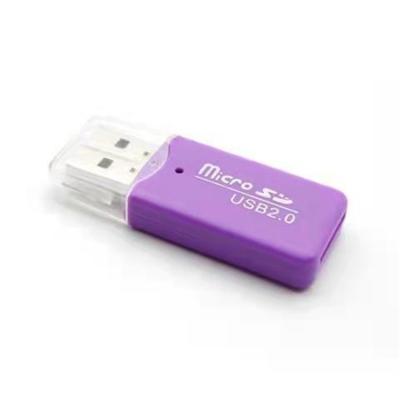 China Hot Selling 4 in 1 Multi Function USB 2.0 Memory Card Reader Mini Shape High Speed Card Reader Adapte For M2 SD DV TF Card Icy Card Reader-25 for sale
