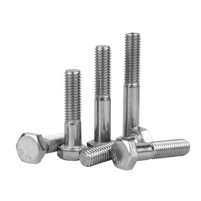 China Stainless Steel Made in China 304 Stainless Steel Hexagon Bolt Tooth Hex Screw DIN931 Thread Hex Head Half Half Bolt for sale