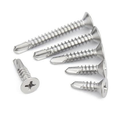 China Black Flat Drywall Self Drilling Chipboard Roofing Security Torx Screws Set DIN7504 High Quality Pan Wafer Head Self Drilling Screw for sale