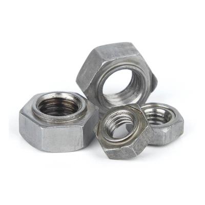 China Heavy Industry Carbon Steel External Hexagon Nut Weld Hex Nut No Angle Spot Welding for sale