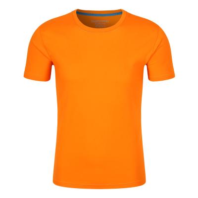 China Breathable Factory Wholesale Customizable Summer Work Clothes Cotton Sweat-absorbent Breathable T-shirt Solid Color Simple T-shirt for sale