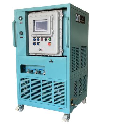 中国 25HP 油減冷却剤回収システム R32 R134a 防爆充電充電AC 修理ライン フロン回収マシン 販売のため