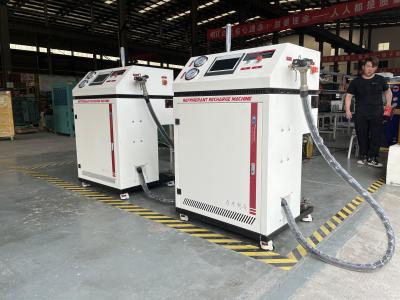 China R134a Refrigerant Charging Machine System PLC Control Model CM8600 R32 Dual System Charging Station for sale