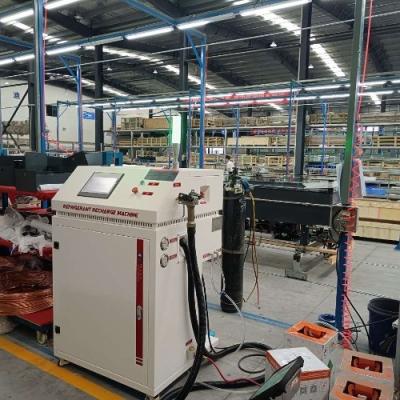 Chine R32 R410A Système unique équipement de recharge automatique de réfrigérant au freon Siemens PLC à vendre