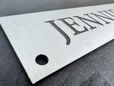 Chine Plaques d'immatriculation décoratives en acier inoxydable pour étiquettes industrielles à vendre