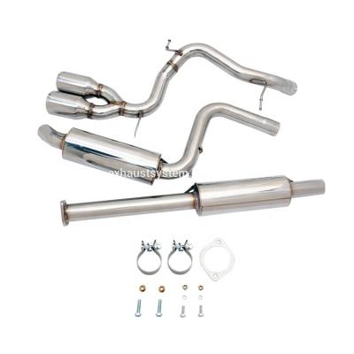 China Hot Selling Horsepower And Speed Increase Effected With Full Piping T-304 Stainless Steel Catback Exhaust for sale