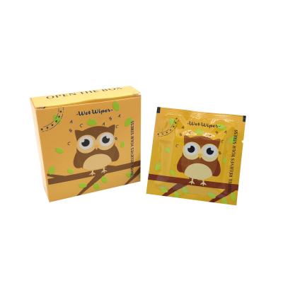 China Sensitive Formula Spunlace 5Pcs/Box Travel Face Cleansing Top Selling Non-irritating Wet Cleansing Cloth for sale