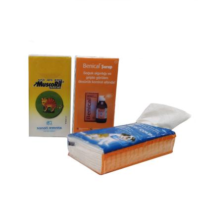 China Pocket Tissue Customized Logo Skin-Friendly Portable White 100% Virgin Pulp 13.5Gsm Travel Pocket Paper Tissue for sale