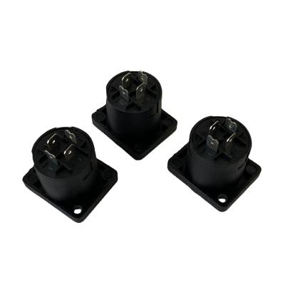 China Sell Best CCTV System Connection Jack Socket Speakon 4pins Female Connector Speakon Socket For Microphone Connector for sale