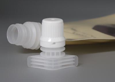 Cina Il becco di plastica bianco con i cappucci potrebbe sacchetto ingrassante di riempimento automatico Doypack del becco in vendita