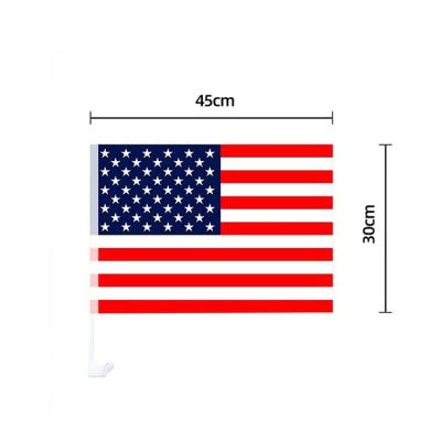 China Eco-friendly Promotion Waterproof Price Custom Size Logo Any Color Manufacturers Car Flag for sale