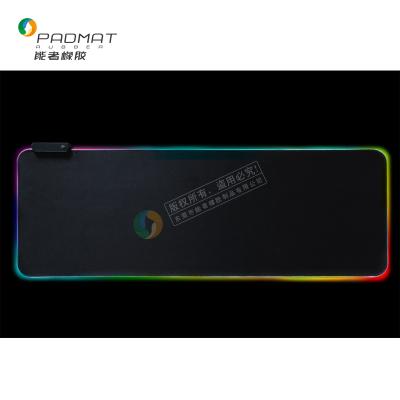 China HEATER Soft Rubber Mouse Pad With RGB Light Custom Design RGB Soft Mouse Pad for sale