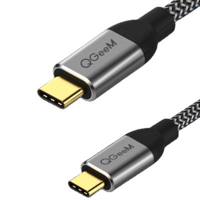 China MP3/MP4 Player QGeeM Type C to Type-C Audio Cable PD60W USB 3.1 Gen1 5Gbps Support 4K Video Transfer Speed For Macbook Pro for sale