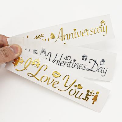 China Waterproof Vinyl Label Gold Foil Perfume Stickers for Cosmetic Perfume Bottle Jar Packaging for sale
