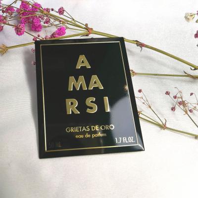 China Customized Perfume Bottle with Box logo Metal Label with Adhesive Backing for Cosmetic Packaging logo Metal Plate for sale