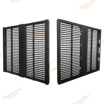 중국 야외 고정된 15.6x15.6mm 메쉬는 큰 그릴을 광고하는 디스플레이 비디오 벽을 이끌었습니다 판매용