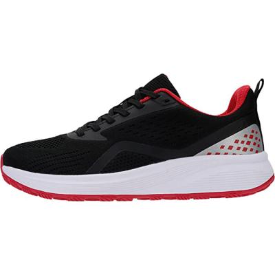 China Fashion Trend Design Popular Fashion Breathable Waist Increasing Cushioning Mesh Running Men Sports Shoes Red Black for sale