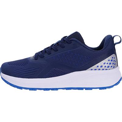 China Wholesale Fashion Trend Breathable Size Increasing Cushioning Mesh Sneakers Men Sports Shoes Blue for sale